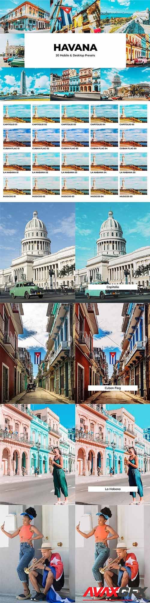 20 Havana Lightroom Presets and LUTs - 34974377