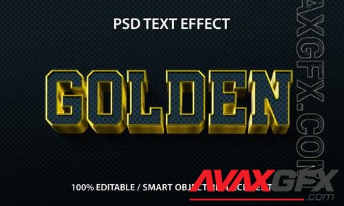 Editable text effect golden premium premium psd