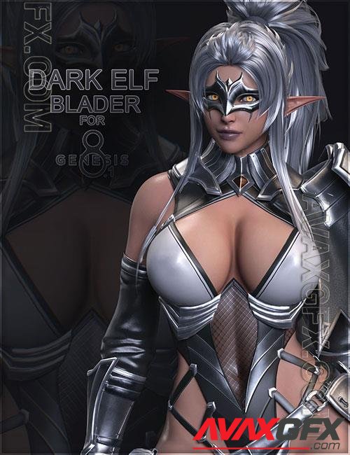 Dark Elf Blader for Genesis 8 and 8.1 Female