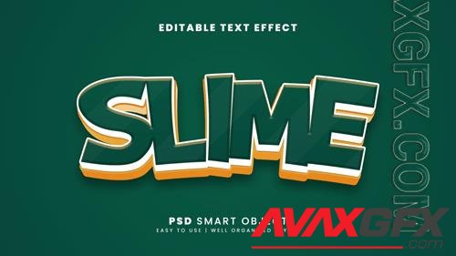Slime editable text effect psd