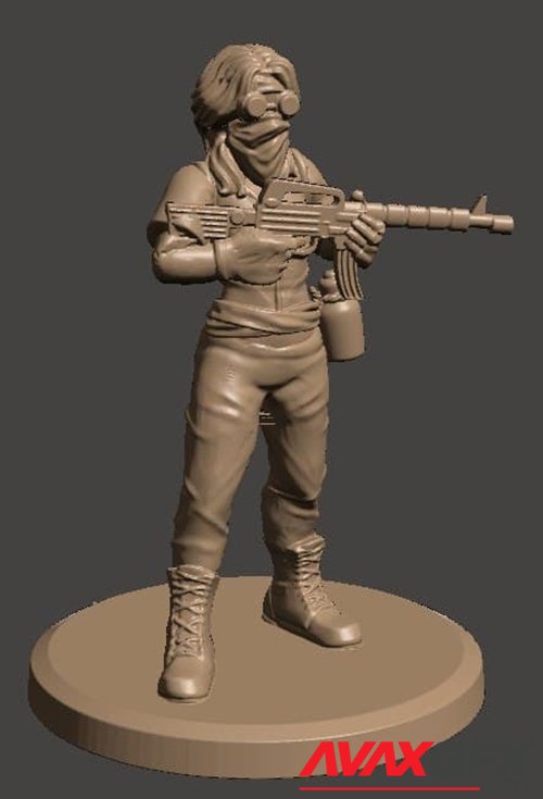 Modern warrior female v.1 – 3D Printable STL