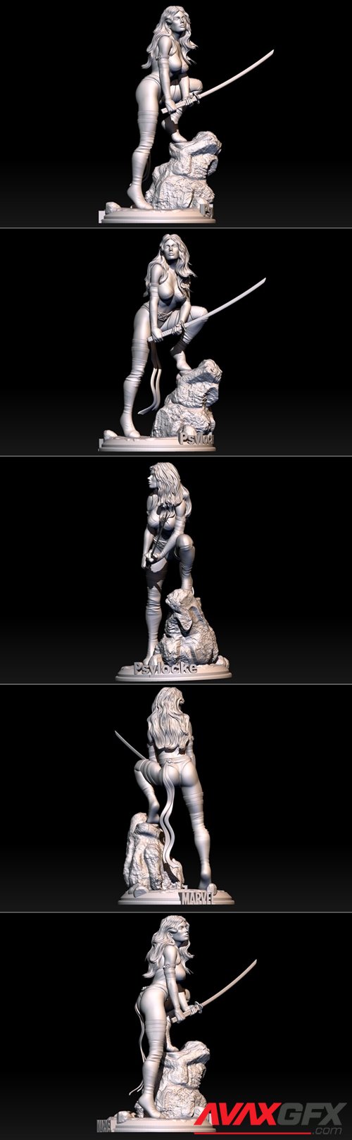 Psyloke - Marcelo version – 3D Printable STL