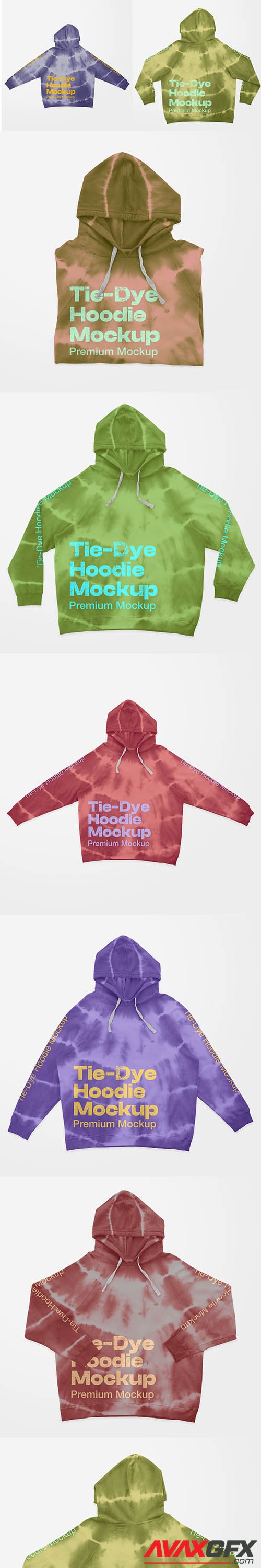 Tiedye hoodie mockup