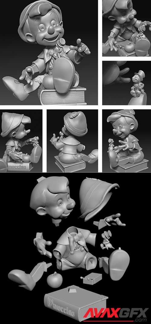 Pinocchio – 3D Printable STL