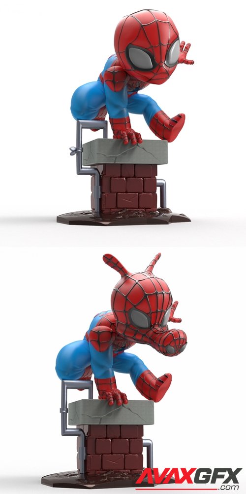 Chibi Spider-Man – 3D Printable STL