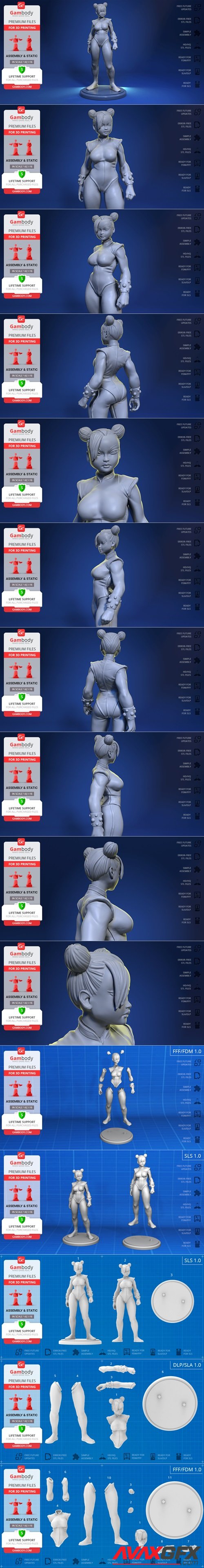 Chun-Li – 3D Printable STL