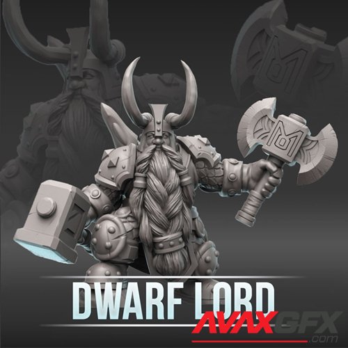Dwarf Lord – 3D Printable STL