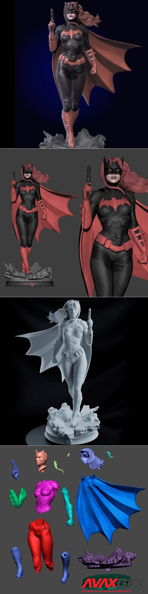 Bat Woman – 3D Printable STL