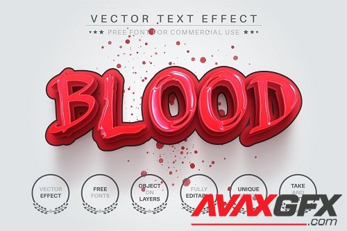 Blood - Editable Text Effect - 6703369
