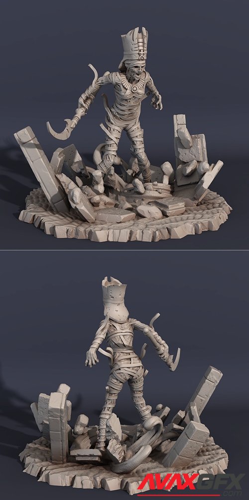 Nephtys Queen of sand Mummy – 3D Printable STL