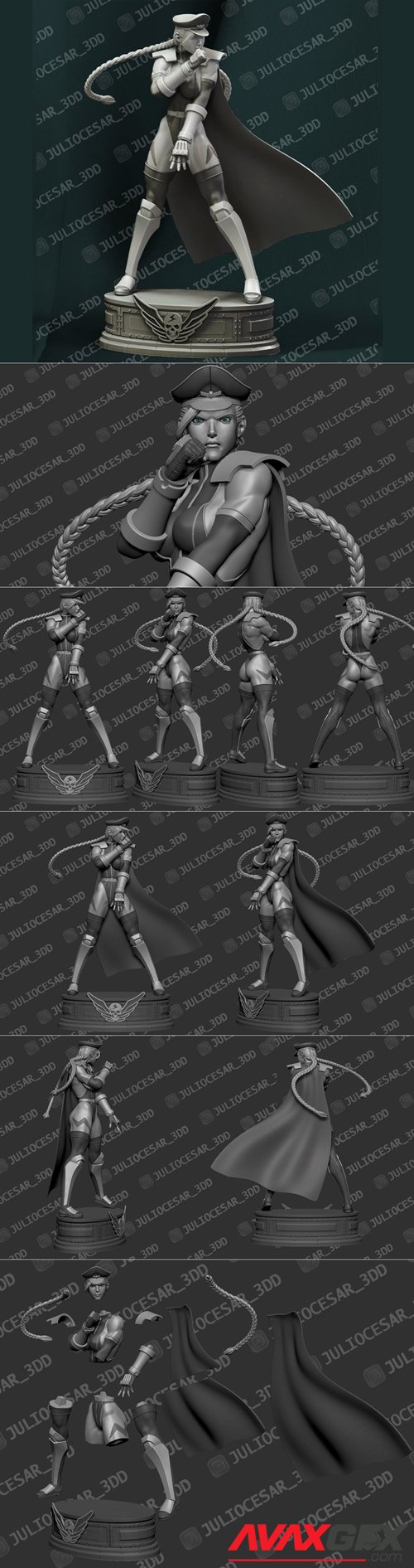 Street Fighter - Shadaloo Cammy Dictator – 3D Printable STL