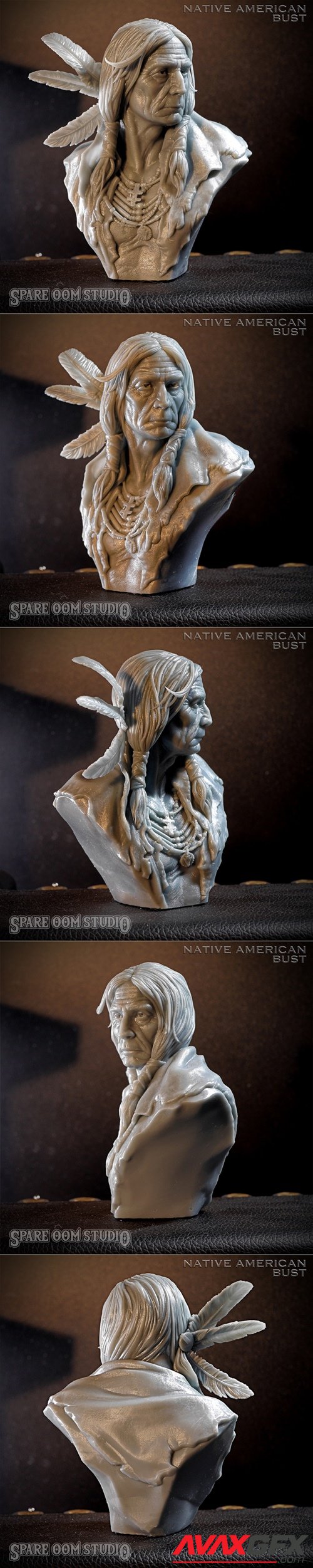 Native American Bust – 3D Printable STL