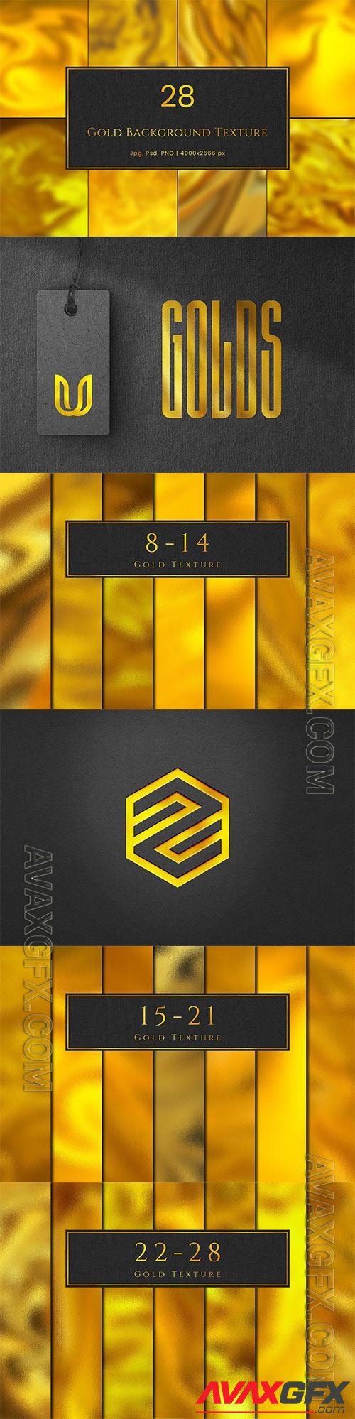 28 Gold Background Texture Psd