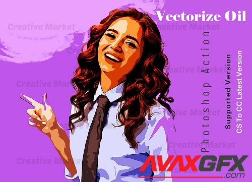 Vectorize Oil Photoshop Action - 6702946