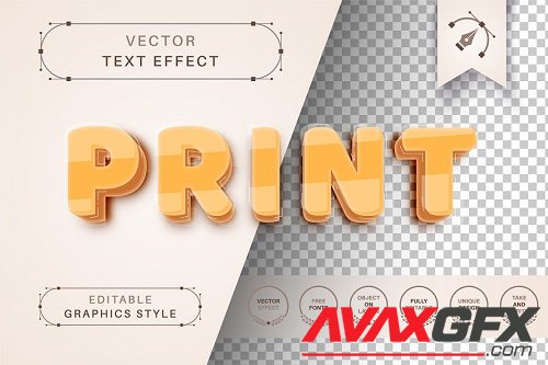 3D Printable STL - Editable Text Effect - 6710218