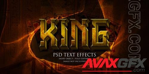 King text effect psd