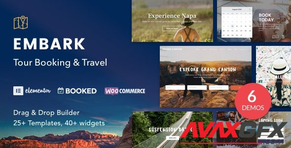 ThemeForest - Tour Booking & Travel WordPress Theme - Embark v1.4.1 - 20216095