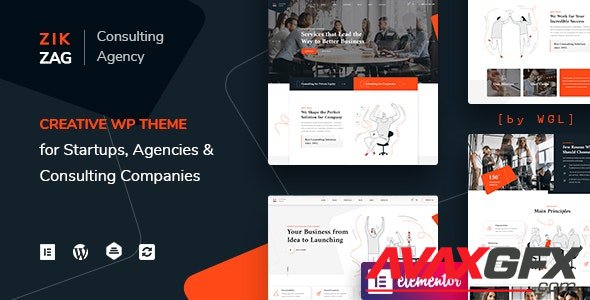 ThemeForest - ZikZag v1.1.12 - Consulting & Agency WordPress Theme - 26119903 - NULLED