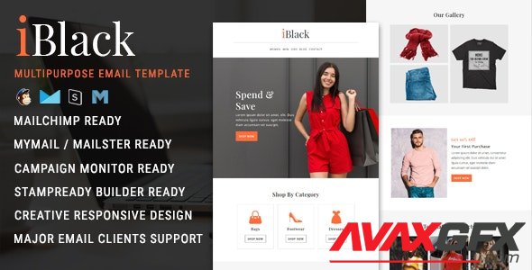 ThemeForest - iBlack v1.0 - Black Friday Email Newsletter Template (Update: 8 October 21) - 29375876