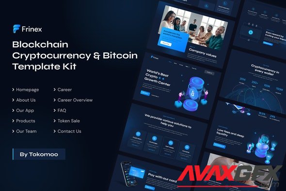 ThemeForest - Frinex v1.0.2 - Blockchain Cryptocurrency & Bitcoin Elementor Template Kit - 34865032