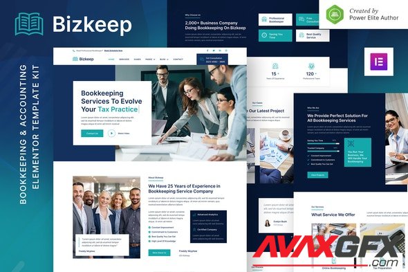 ThemeForest - Bizkeep v1.0.0 - Bookkeeping & Accounting Service Elementor Template Kit - 35032715