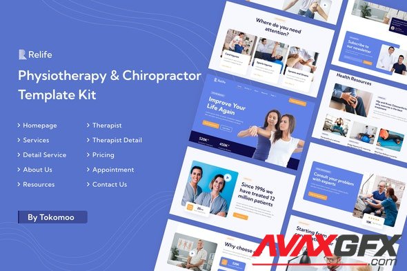 ThemeForest - Relife v1.0.1 - Physiotherapy & Chiropractor Elementor Template Kit - 34864830