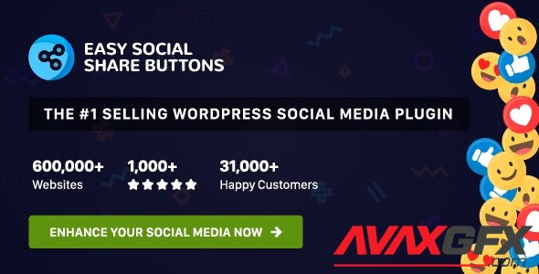CodeCanyon - Easy Social Share Buttons for WordPress v8.1.1 - 6394476 - NULLED