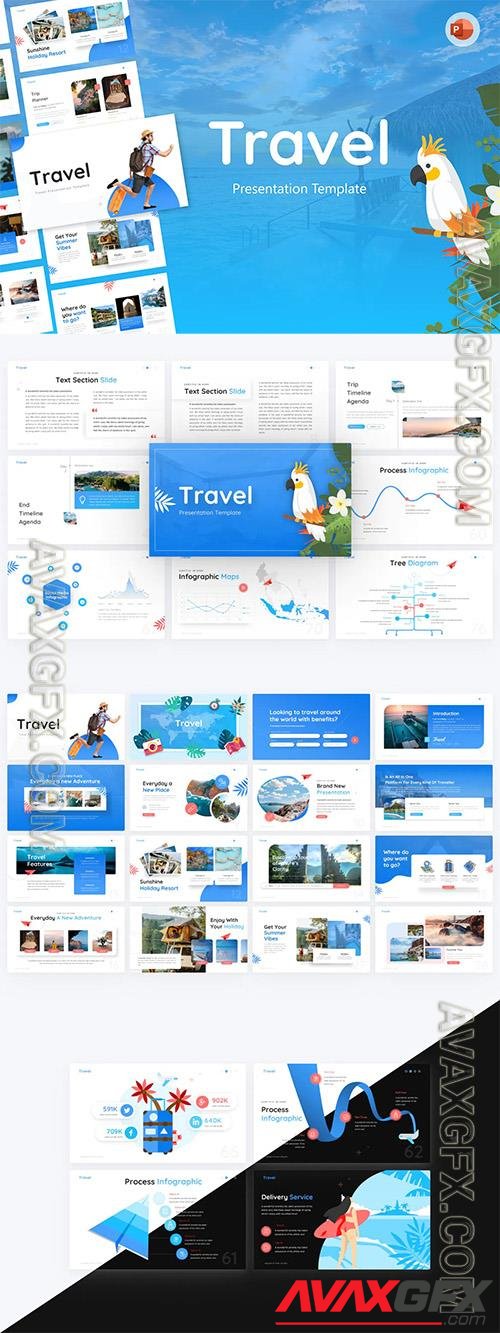 Travel Creative PowerPoint Template CC5QL7Y