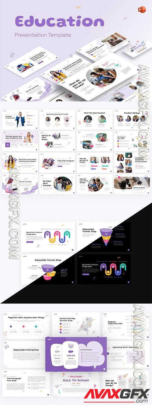 Education Creative PowerPoint Template PSA9AJL