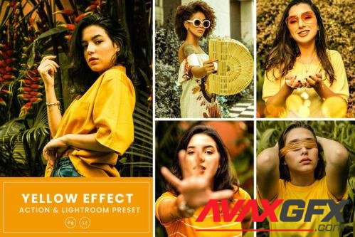 Yellow Effect Action & Lightrom Presets