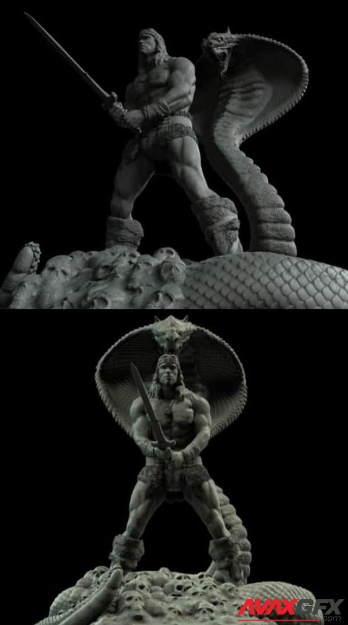 Conan 3D Printable STL