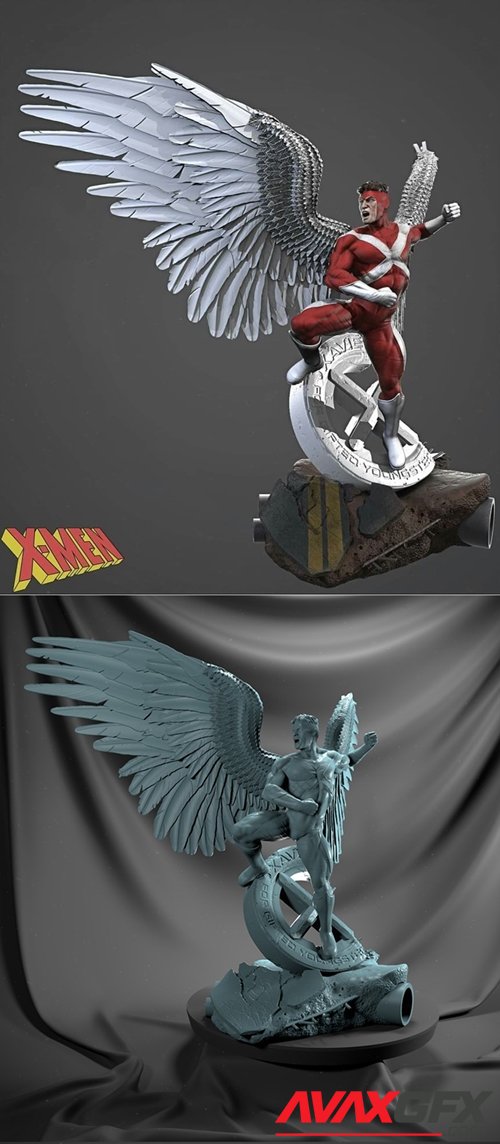 Angle X -Man Washed – 3D Printable STL