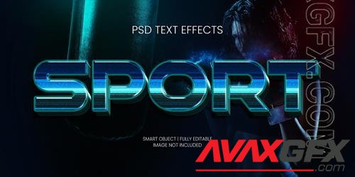 Sport text effect psd