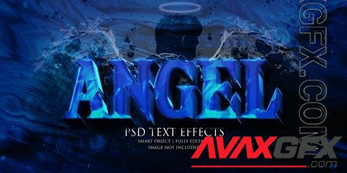 Angel text effect psd