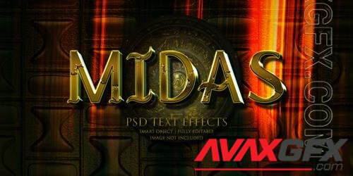 Midas text effect psd