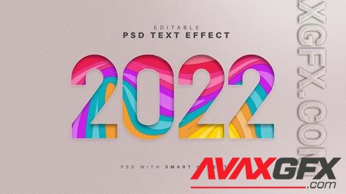 2022 paper style text effect psd