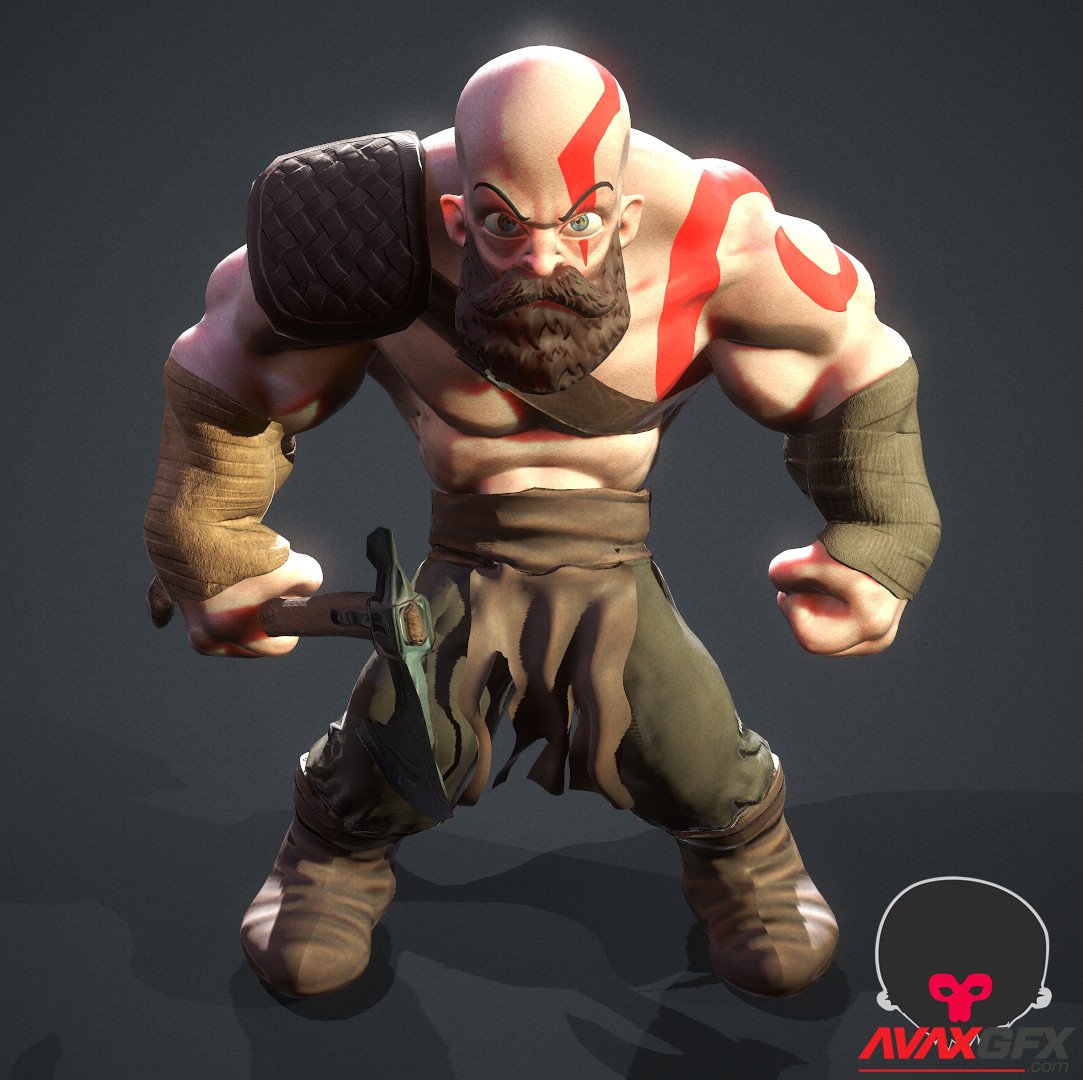 Kratos from God of War 3D Printable STL