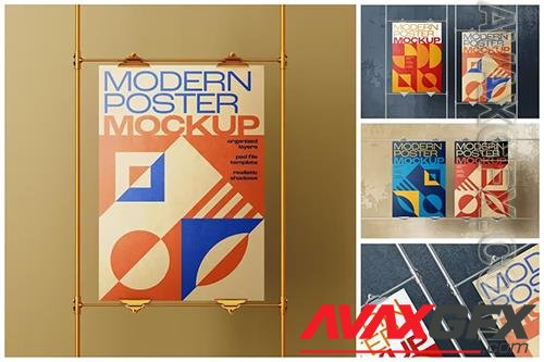 Modern Poster Mockup Set 75LWN96