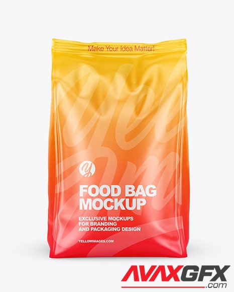 Matte Food Bag Mockup 89136