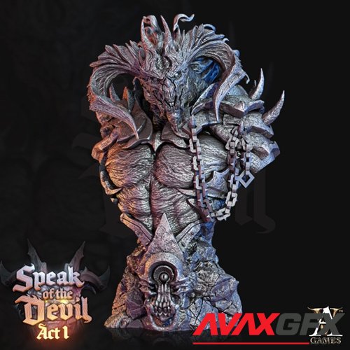 Azael, Pit Lord - BUST – 3D Printable STL