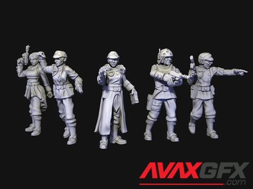 Interstelar Officers – 3D Printable STL