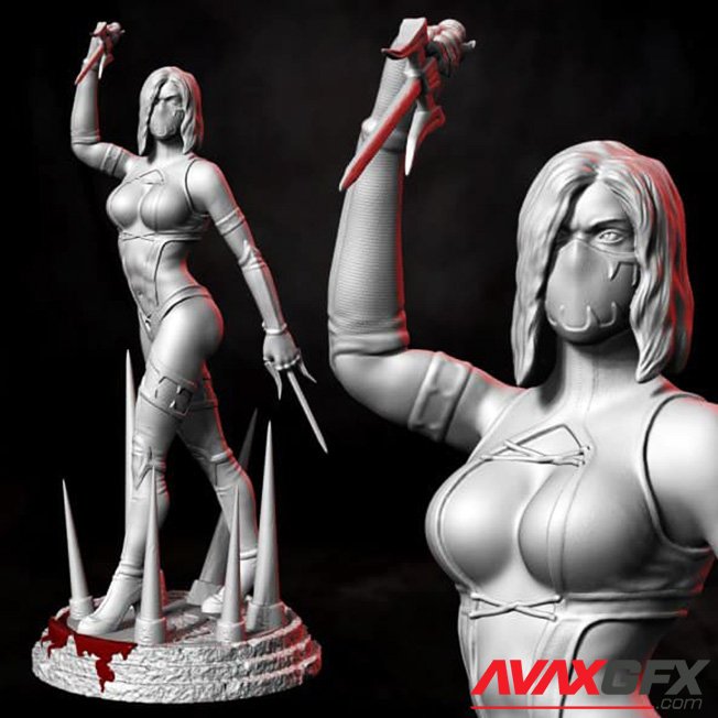 Mileena from Mortal Kombat 3D Printable STL