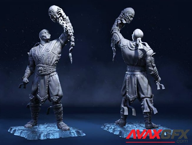 Sub Zero from Mortal Kombat 3D Printable STL