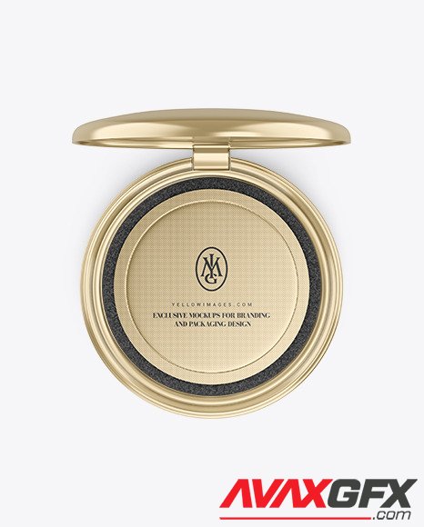 Metallic Cosmetic Powder Mockup 89000