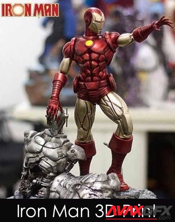 Iron Man Anthony Edward Tony Stark 3D Printable STL