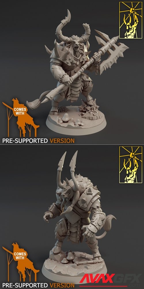 Minotaurs - Krovix & Muuka – 3D Printable STL