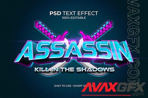 Esport Assassin Logo Text Effect