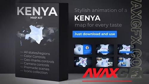 Kenya Map - Republic of Kenya Map Kit 35136190 (VideoHive)