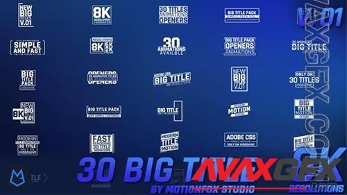 Big Title Animation 8K v.01 23079044 (VideoHive)