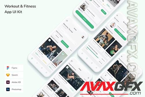 Workout & Fitness App UI Kit MZW2PWS